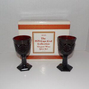 Vintage Avon 1876 Cape Cod Collection Elegant Wine Glass Set New Other